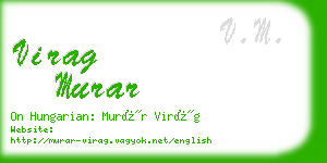 virag murar business card